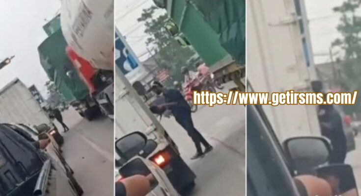 Viral Aksi Pemalakan Pada Sopir Truk