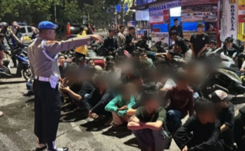 Viral Polisi Amankan Ratusan Pemuda Konvoi Di Malam Takbiran