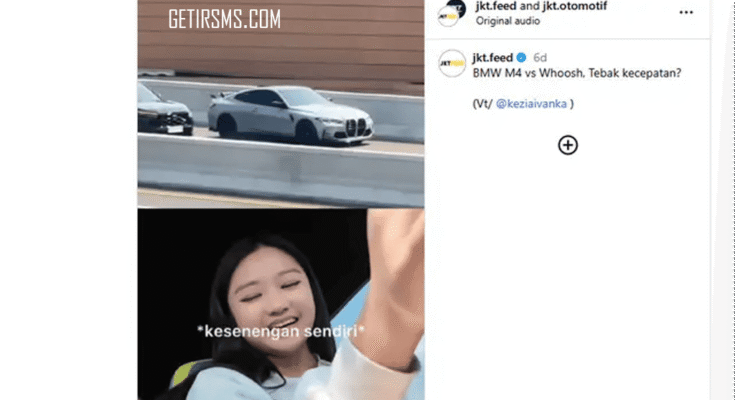 Viral Aksi Kebut-kebutan BMW M4 Vs Kereta Cepat Whoosh
